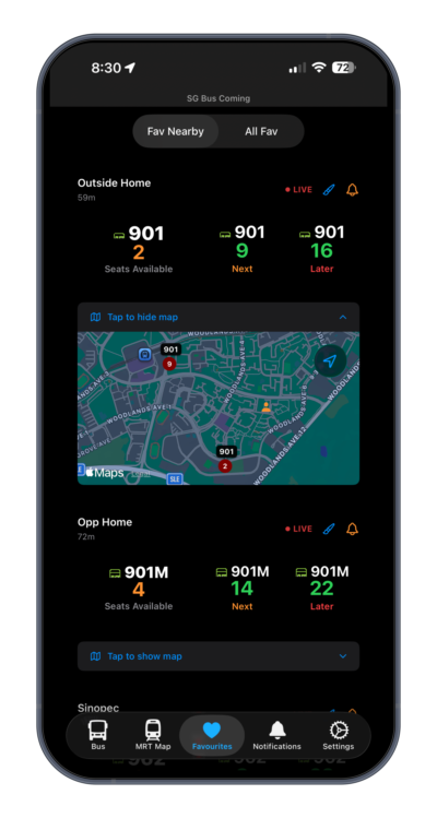 SGBusComing screenshot